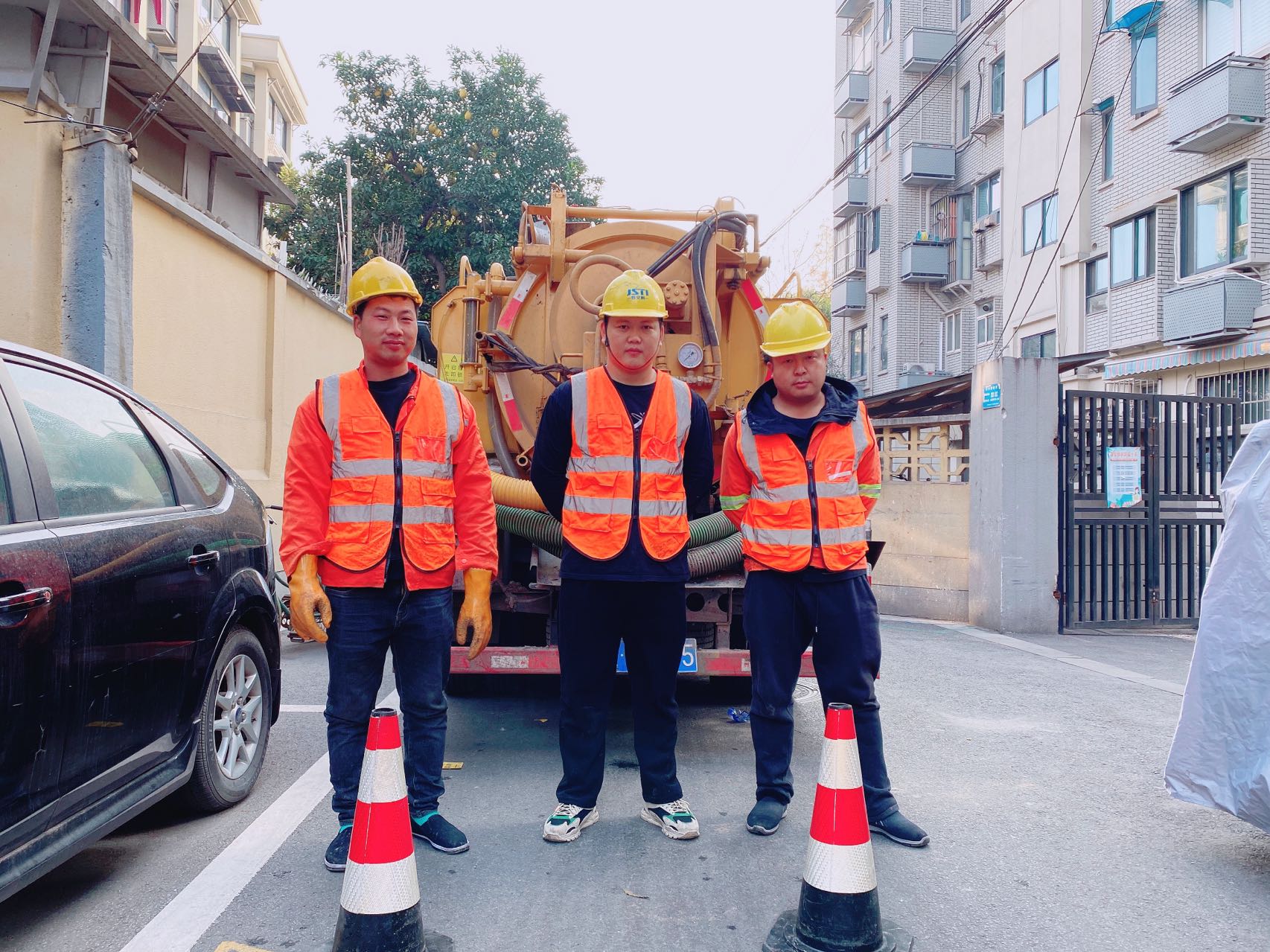 六合南京某小区管道清淤检测施工